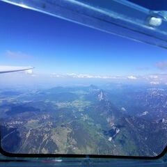 Flugwegposition um 14:54:12: Aufgenommen in der Nähe von Traunstein, Deutschland in 3204 Meter